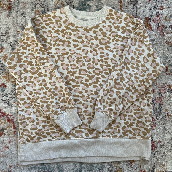 Women’s Aerie Split Hem Crewneck size L - Picture 1 of 8